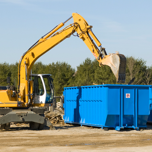 are there any restrictions on where a residential dumpster can be placed in Bureau County IL